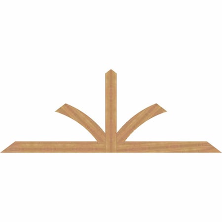 Ekena Millwork Richland Timber Gable Bracket, Western Red Cedar, 108"W x 40"H x 1 1/2"D x 5 1/2"F, 9/12 Pitch GBW108X40X0206RIC00SWR